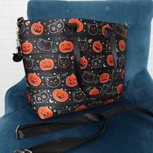 Harveys Seatbelt Halloween TRICK OR TREAT Streamline tote w/crossbody strap